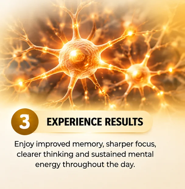 Step 3, notice sharper focus and clearer thinking through the day
