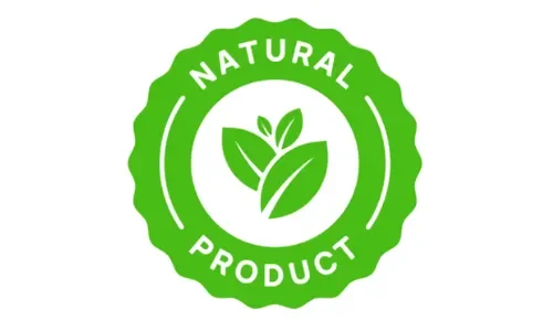 All natural product badge